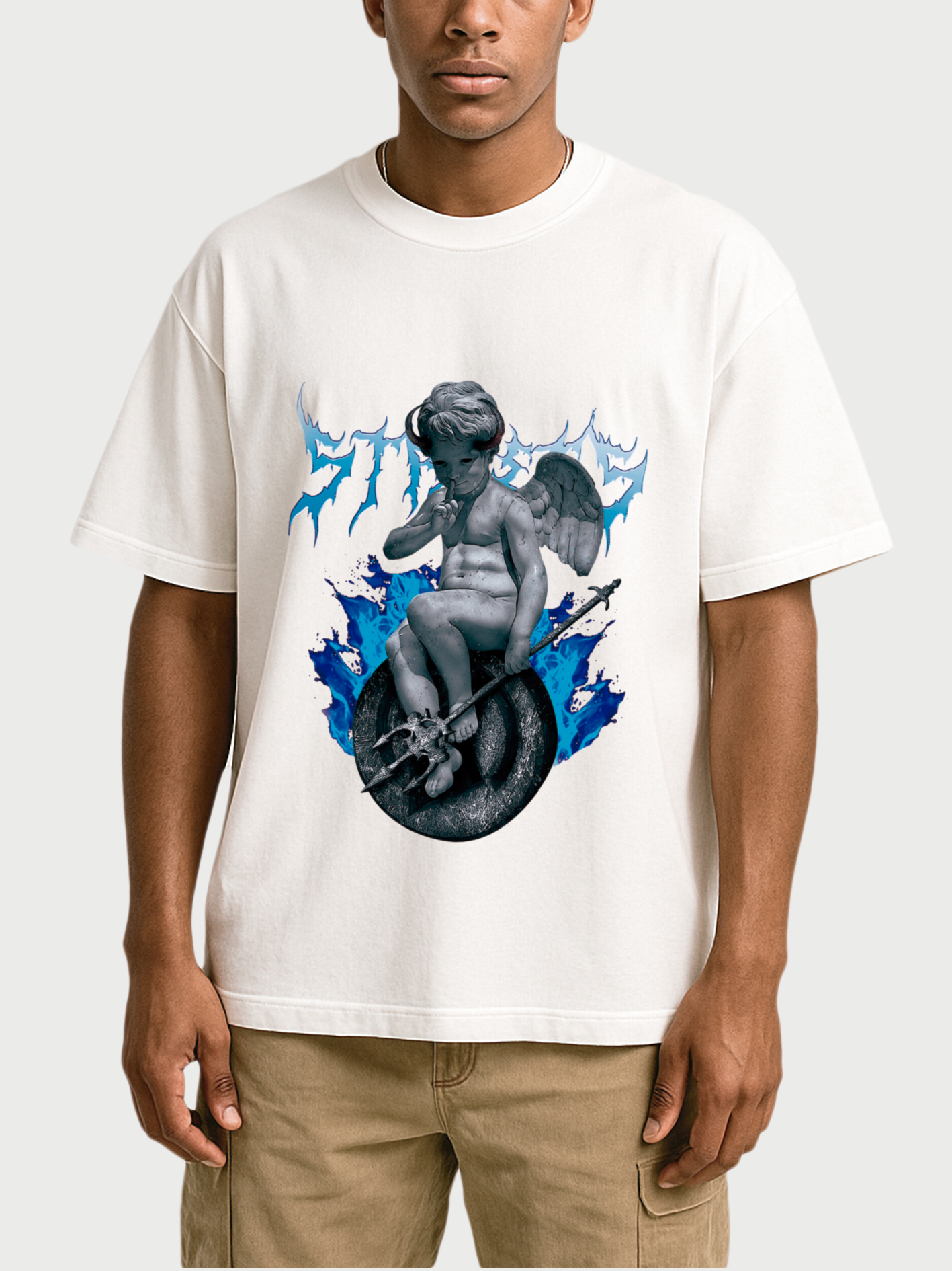 Camiseta Oversize Estatua Angel