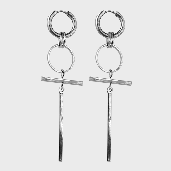 Aretes Estilo Cruz Ref 14
