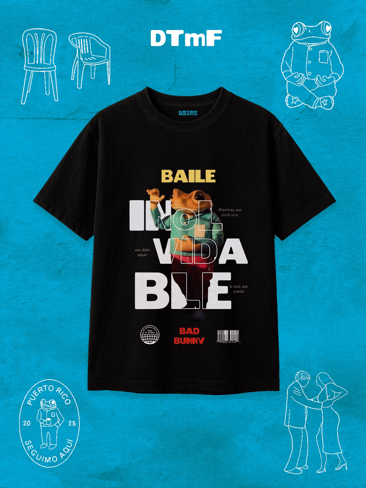 Camiseta Bad bunny DTMF